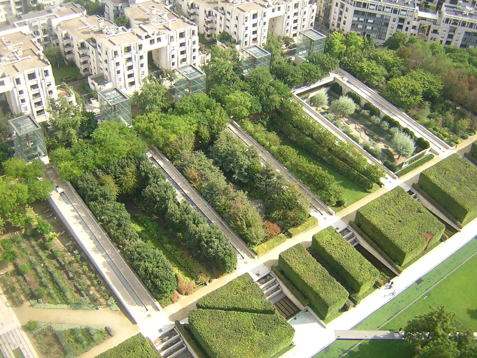 Diseño del jardín: Líneas  rectas