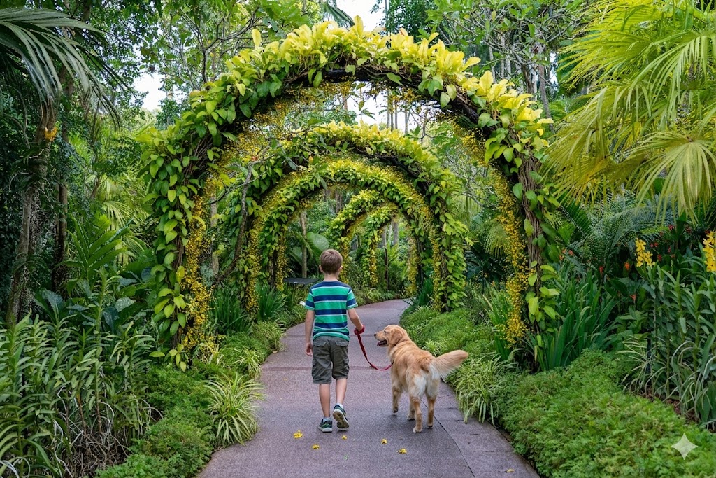 la Línea Curva en el Diseño de Jardines